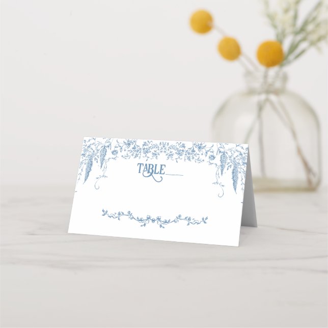 Cartão De Mesa Jogo de Chá de fraldas da Enfermeira Floral Dusty  (Frente)