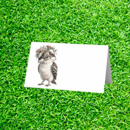 Cartão De Mesa Kookaburra Pequeno Caprichoso