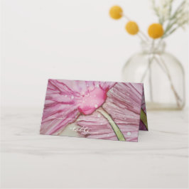 Cartão De Mesa Lavandas De Turquesa De Tenda Dobrada De Casamento