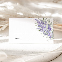 Cartão De Mesa Lavender & Sage Green Floral Wedding Place Cards