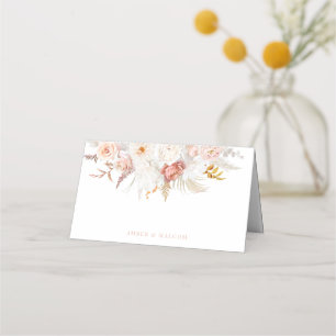 Cartão De Mesa Legância Graciosa: Casamento Floral Sem Fios
