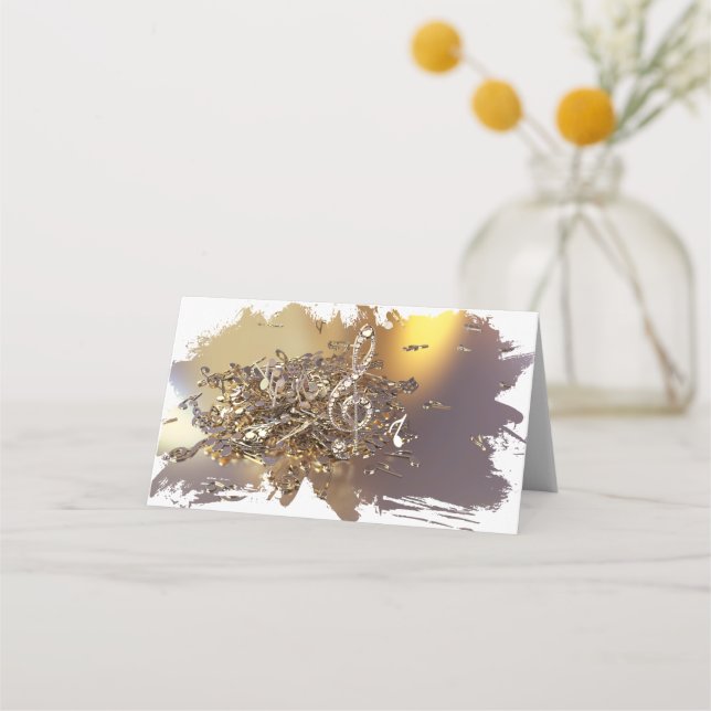 Cartão De Mesa Lente de triplo muscular e notas de queda (Verso)