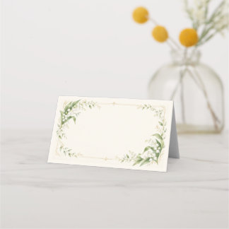Cartão De Mesa Lily of the Valley Place Card
