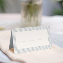 Listras de seersucker azul e branco simples chá de
