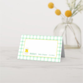 Cartão De Mesa Little Chick To Hatch Gender Neutral Baby Shower