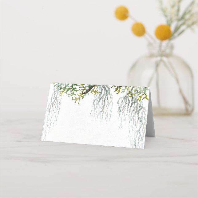 Cartão De Mesa Local com nome de país baixo (Frente)