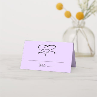 Cartão De Mesa Love Lavendar Folheto