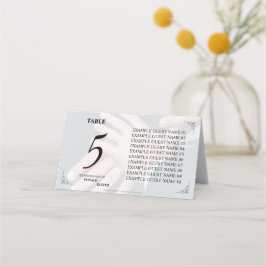 Cartão De Mesa Mãos de um Casal de Casamento Gay com Anéis