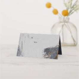 Cartão De Mesa Marble Glitter Geométrico