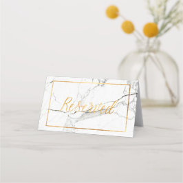 Cartão De Mesa Marble PixDezines+Cartões de Mesa Reservados Doura