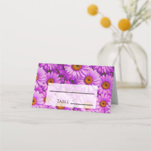 Cartão De Mesa Margarida rosa púrpura, cor-de-rosa-escuro floral 
