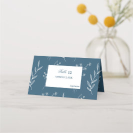 Cartão De Mesa Marinho Corner Floral Boho Wedding