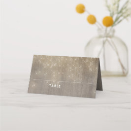 Cartão De Mesa Mason Jar Lights Rustic