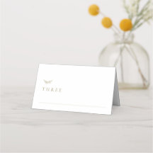 Mesa de Casamento Branco Neutro e Dourado Minimali