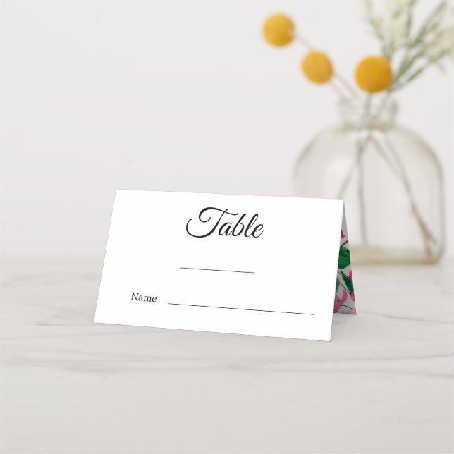 Cartão De Mesa Mesa de Casamento Cherry Blossom (Frente)