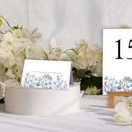 Cartão De Mesa Mesa de Casamento de DTECND Floral Periwinkle Wild