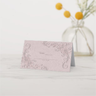 Cartão De Mesa Mesa de Casamento de Rosa Elegante com Glamour Rús