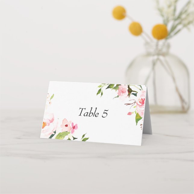 Cartão De Mesa Mesa de recepção de casamento flexível nº (Frente)