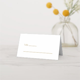 Cartão De Mesa Mesa do Casamento Branco Muçulmano Islâmico