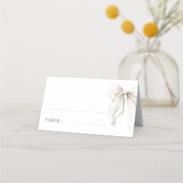 Cartão De Mesa Mesa do Chá de panela branco Elegante