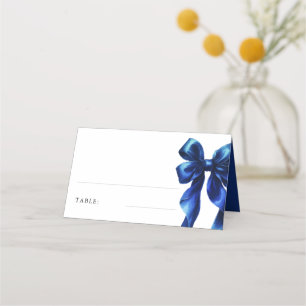 Cartão De Mesa Mesa Marinho azul Arco Elegante Chá de panela azu