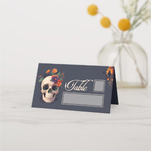 Cartão De Mesa Mesa oral gótica elegante e lugar de nome
