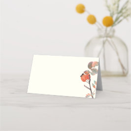 Cartão De Mesa Midnight Autumn Blank Folded Place Card