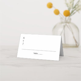 Cartão De Mesa Modern Wedding
