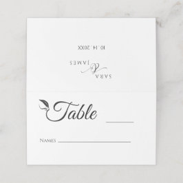 Cartão De Mesa Número da Tabela de Casamento