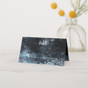 Cartão De Mesa Número da Tabela de Casamento Galáxia Galáxia com