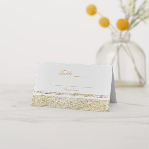 Cartão De Mesa Número de Mesa de Festa Glamour Dourado Brilhante