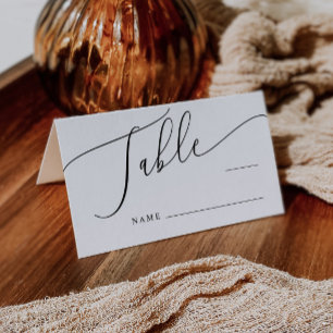 Cartão De Mesa Número Mínimo da Tabela de Casamento