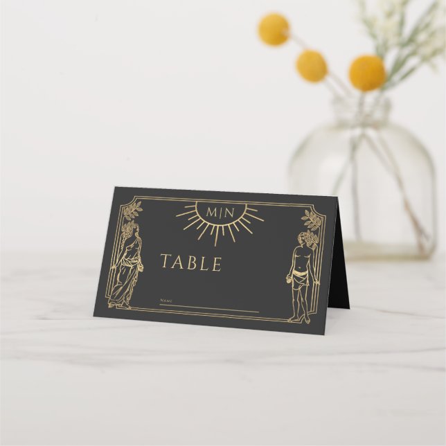 Cartão De Mesa O casamento do Dourado Tarot Card (Frente)