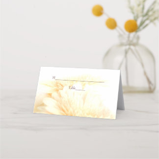 Cartão De Mesa Ouro Floral Wedding