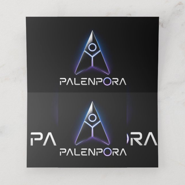 Cartão De Mesa Palenpora (Interior Desdobrado)