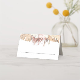 Cartão De Mesa Palma Tropical Seca Deixa Casamento Russo Boho