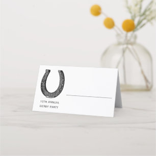 Cartão De Mesa Partido Elegante Clássico de Derby de Corrida de C