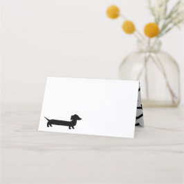 Cartão De Mesa Partido Jante de Dachshund Lover