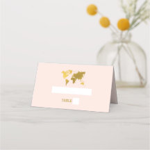 Passaporte Rosa Bege Dourado para Casamento dos So