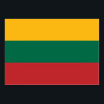 Cartão de mesa patriótico com a bandeira da Lituân<br><div class="desc">Adicione um toque distinto de orgulho nacional aos seus eventos com este cartão de mesa patriótico com a bandeira da Lituânia!</div>
