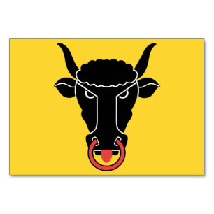 Cartão de mesa Patriótico com Bandeira do cantão U