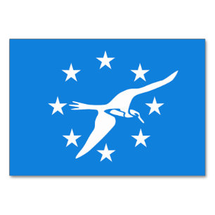Cartão de mesa Patriótico com Bandeira do Corpus