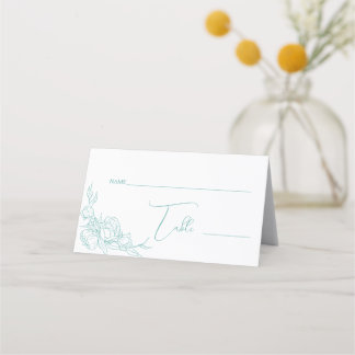 Cartão De Mesa Peony Elegance Wedding