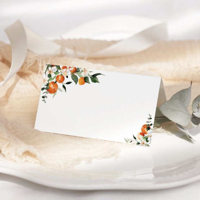 Cartão De Mesa Pequenas laranjas (Criador carregado)