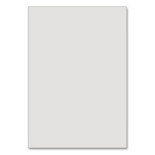 Cartão de Mesa Personalizado Branco Platina