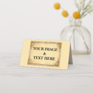 Cartão De Mesa Personalizado Personalizado Sua Própria Fotografia