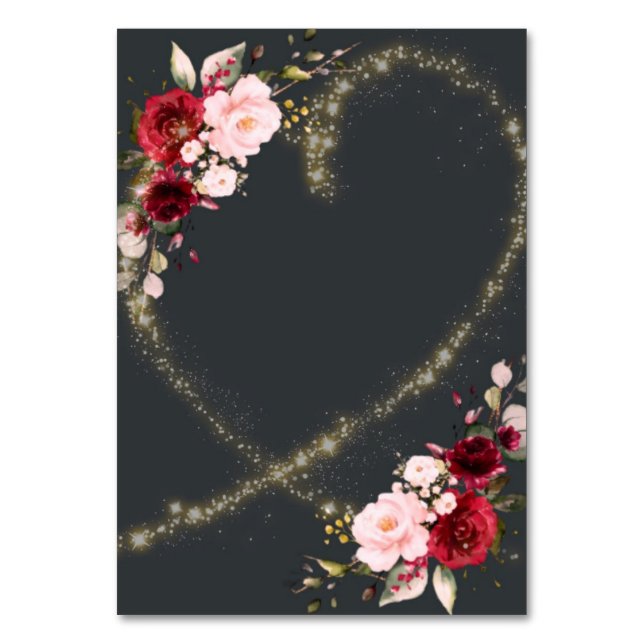 cartão de mesa personalizável (Frente)