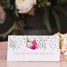 Cartão De Mesa Pitaya Dragon Fruta Elegante Bebê Sprinkle