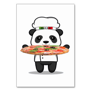 Cartão de Mesa Pizza Chef