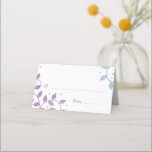 Cartão De Mesa Placa de Escort Mitzvah Bat da Árvore de Vida Mode<br><div class="desc">Bonito roxo e teal Bat Mitzvah escolta/cartões de lugar com a estrela de David e bonito e girantes folhas da árvore da vida na moderna cor d'água.</div>